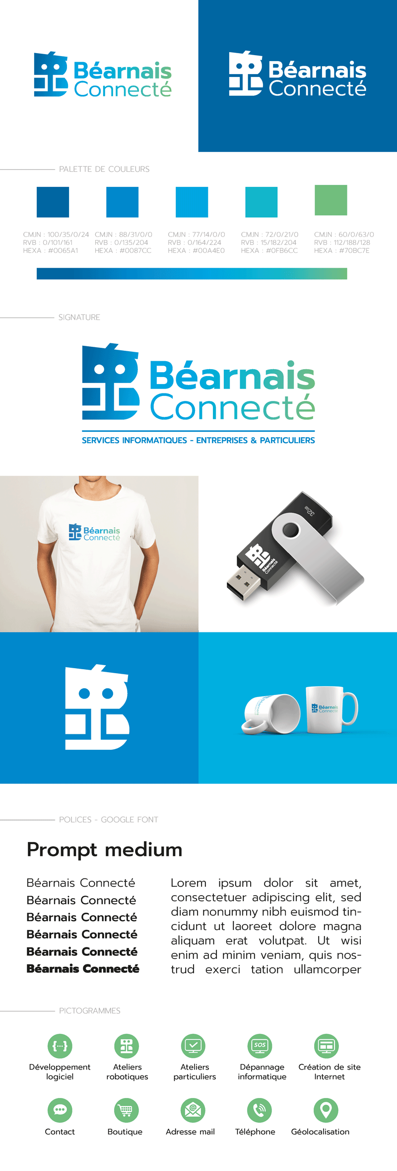 présentation du logo béarnais connecté