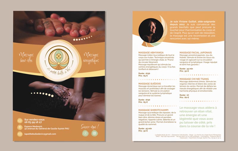 flyer la petite bulle de Viv'